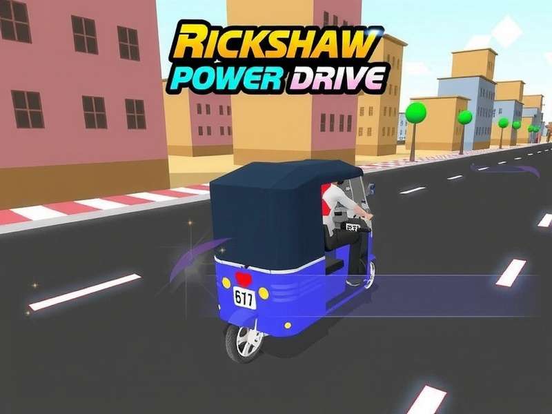 Rickshaw Power Drive Game Screenshot
